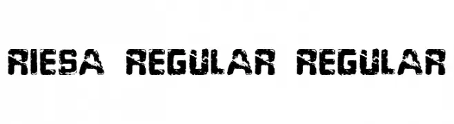 Riesa Regular Regular  font caratteri gratis