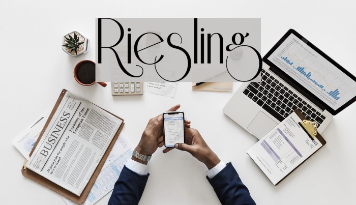 Riesling Font examples