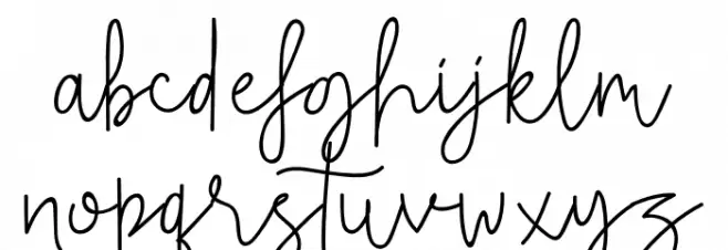 Rietha 字体 小写