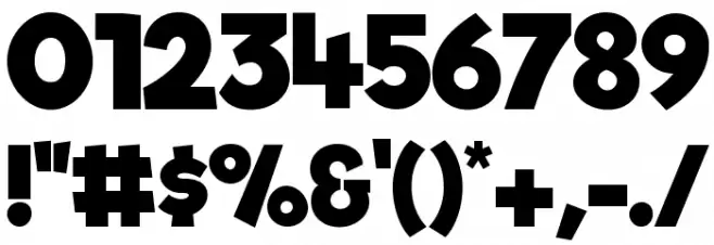 Riffic Free Medium Bold Font OTHER CHARS