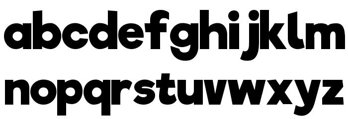 Riffic Free Medium Bold Font LOWERCASE.