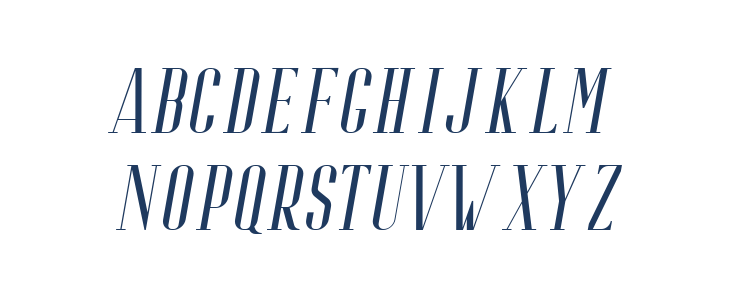 Riffle Free Italic Lowercase