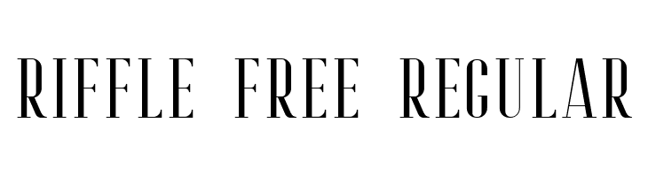 Riffle Free Regular  免费字体下载