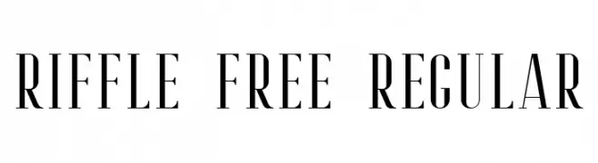 Riffle Free Regular  Frei Schriftart Herunterladen
