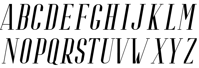 RiffleFree-Italic Font LOWERCASE