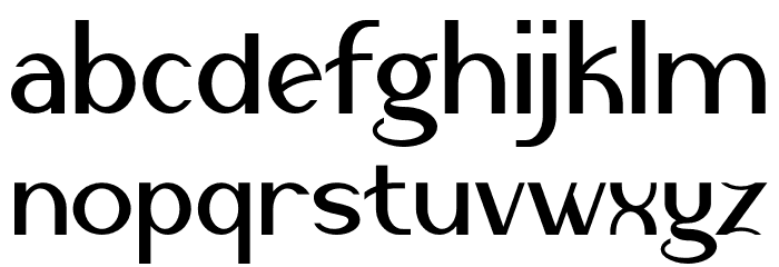 Rifieka Font LOWERCASE