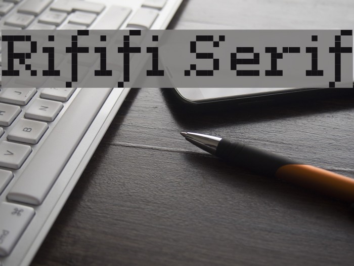 Rififi Serif Font examples