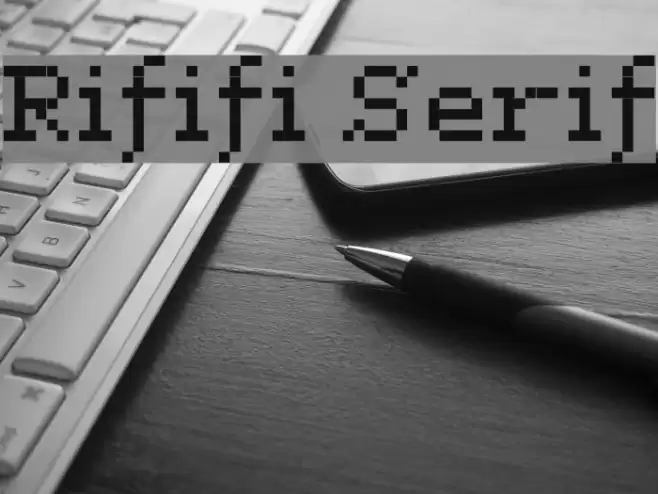 Rififi Serif Schriftart examples