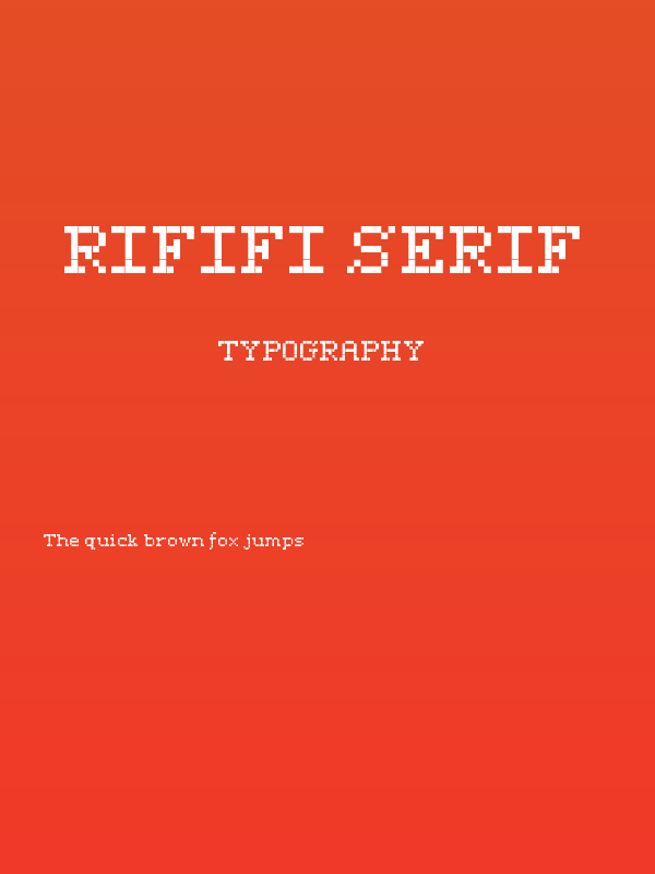 Rififi Serif Poster