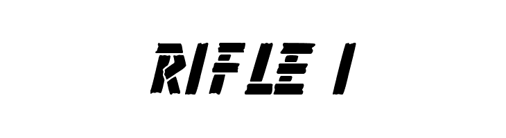 Rifle 1  font caratteri gratis