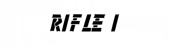Rifle 1  font caratteri gratis