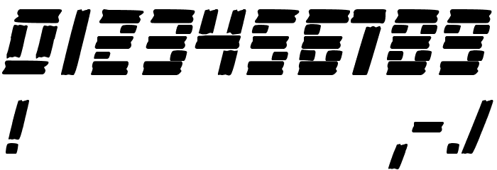 Rifle 1 Font OTHER CHARS