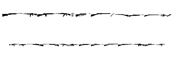 Rifle bats tfb Font LOWERCASE