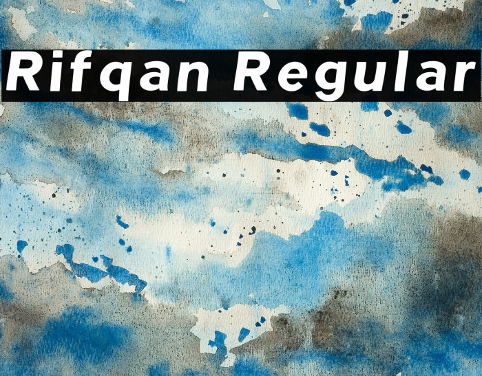 Rifqan Regular Font examples