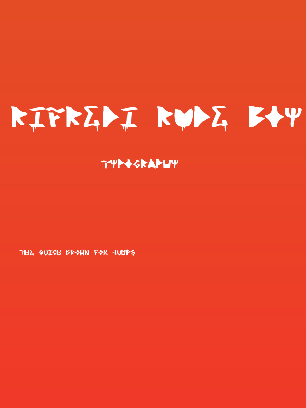 Rifredi Rude Boy Poster