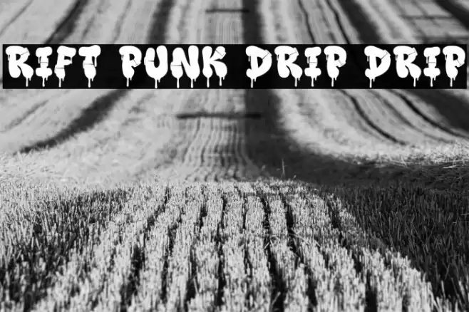 Rift Punk Drip Drip Font examples
