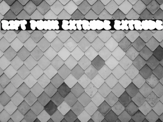 Rift Punk Extrude Extrude Шрифта examples