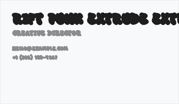 Rift Punk Extrude Extrude Business Card