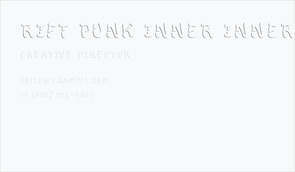 Rift Punk Inner Inner Business Card