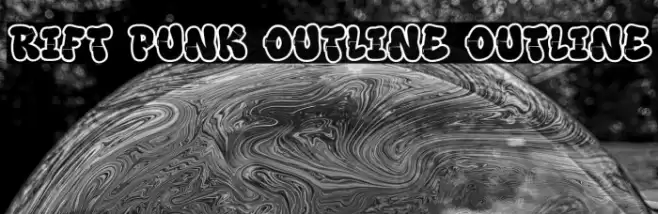 Rift Punk Outline Outline Font examples