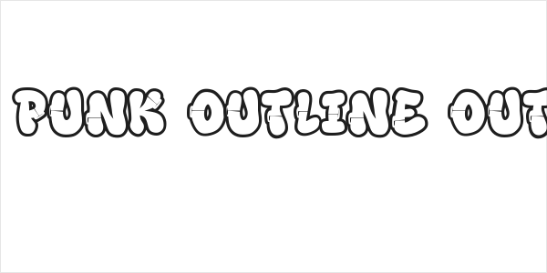 Rift Punk Outline Outline Logo