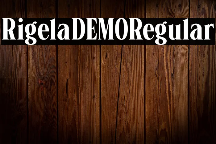 Rigela DEMO Regular Example 3