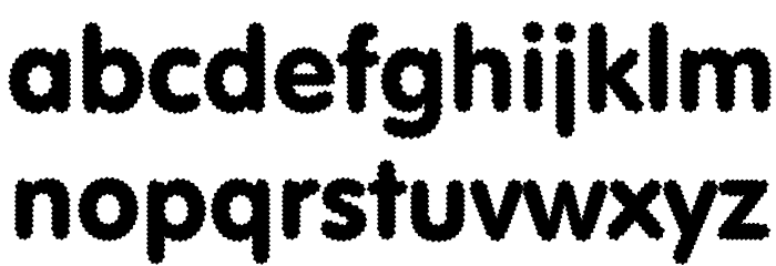 Riggle Font LOWERCASE
