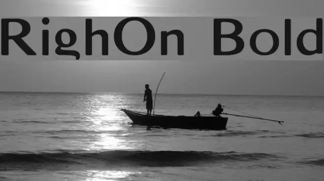 RighOn Bold Font examples