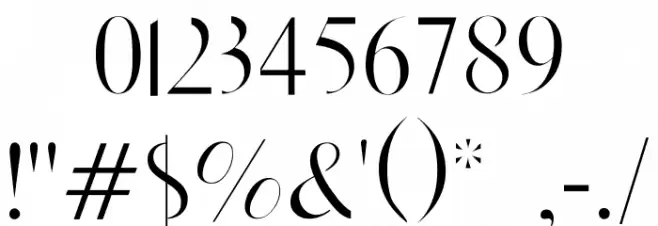 RighOn Light Font OTHER CHARS