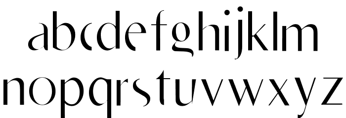 RighOn Light Font LOWERCASE