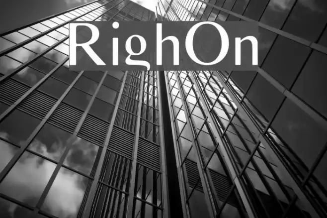 RighOn Font examples