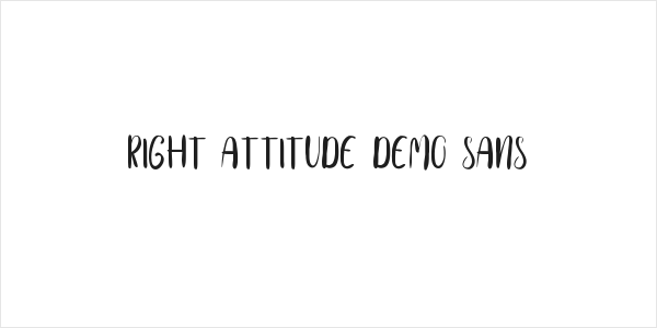 Right Attitude Demo Sans Logo