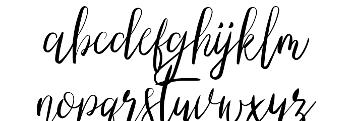 Right Attitude Demo Font LOWERCASE