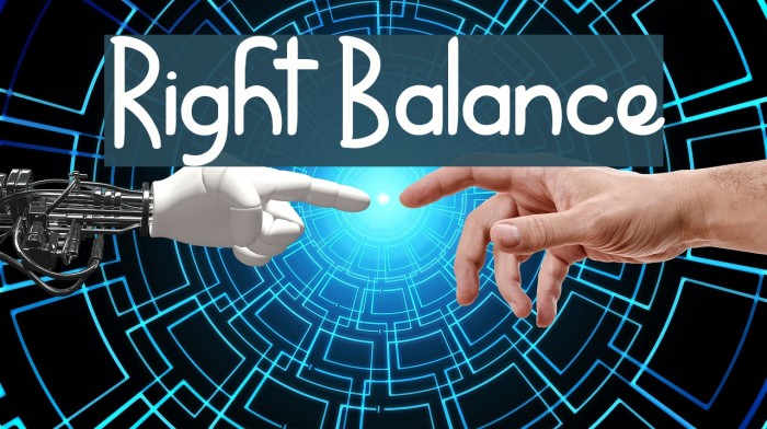 Right Balance Font examples