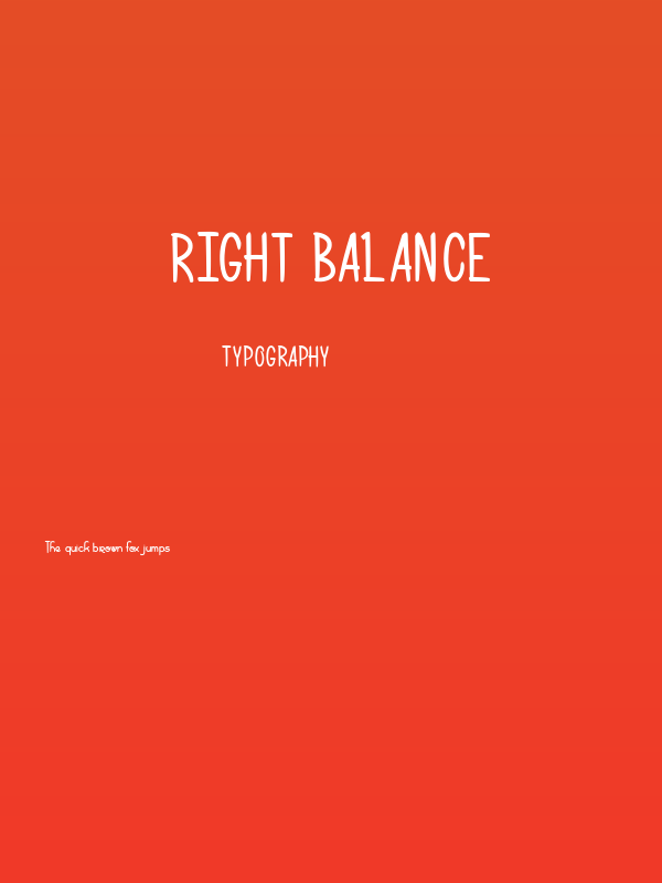 Right Balance Poster