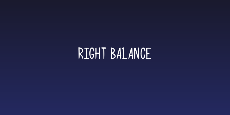 Right Balance Social Header