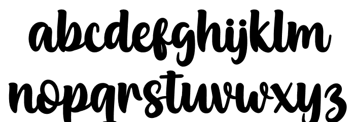 Right Beginning Personal Use Font LOWERCASE