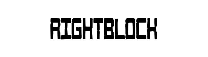 Right Block  Free Fonts Download