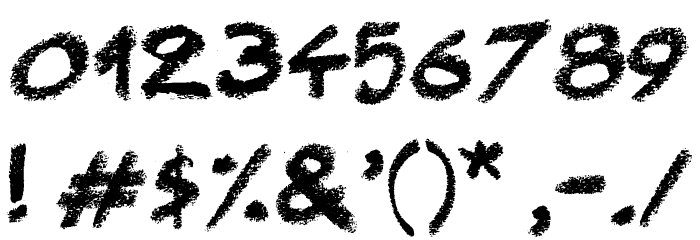 Right Chalk Font OTHER CHARS
