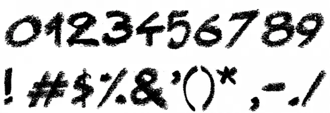 Right Chalk Font OTHER CHARS