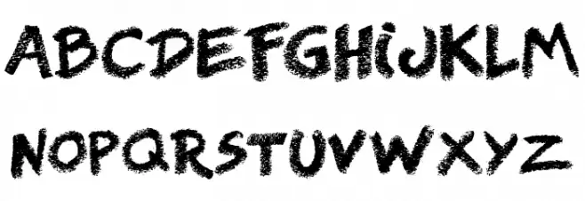 Right Chalk Schriftart Groß
