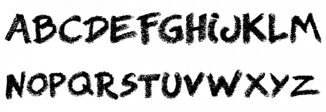 Right Chalk Schriftart Groß