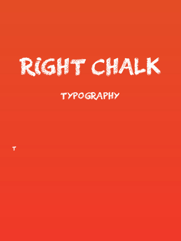 Right Chalk Poster