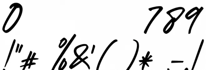 Right Female Font OTHER CHARS