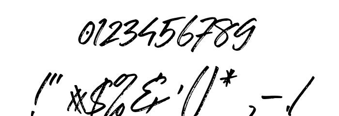 Right Gilligant Font OTHER CHARS
