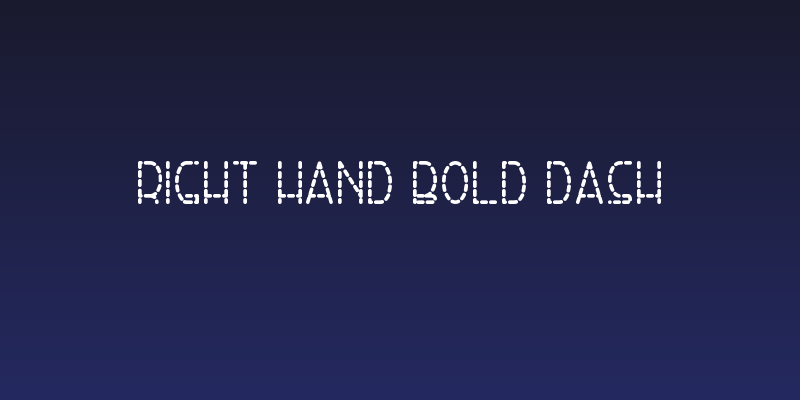 Right Hand Bold Dash Social Header