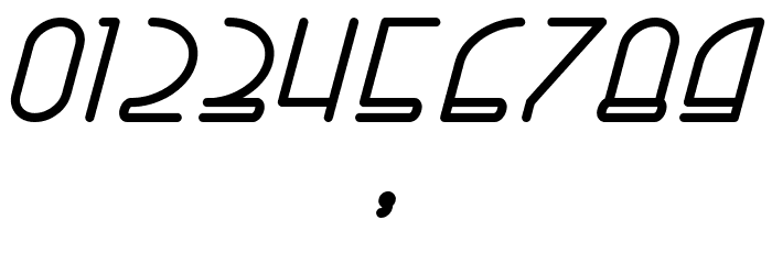 Right Hand Bold Italic Font OTHER CHARS