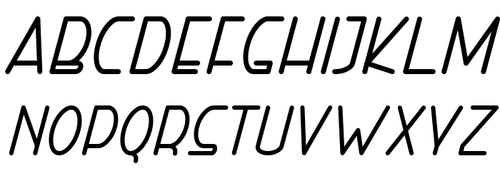 Right Hand Bold Italic Font LOWERCASE