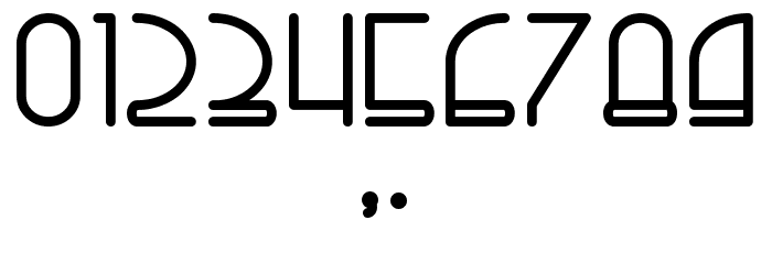 Right Hand Bold Font OTHER CHARS