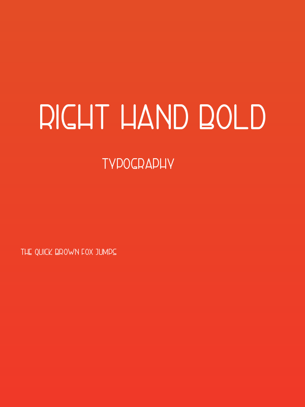 Right Hand Bold Poster